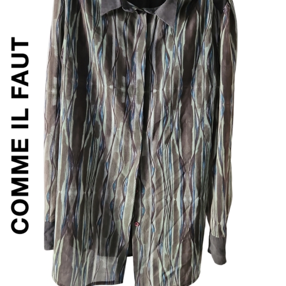 Unique Quality Button Up Top - Picture 7 of 14